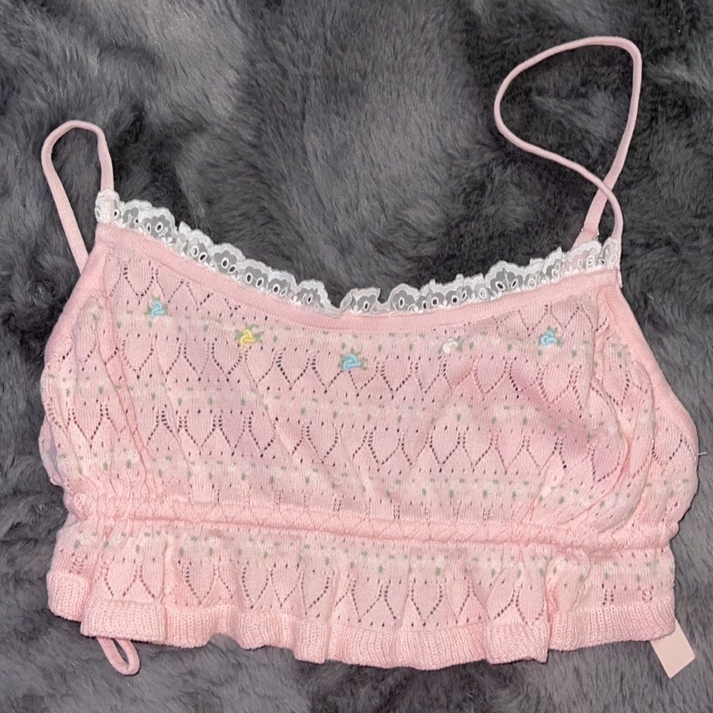 For love & Lemons x Victoria’s Secret Spring 2021 top.